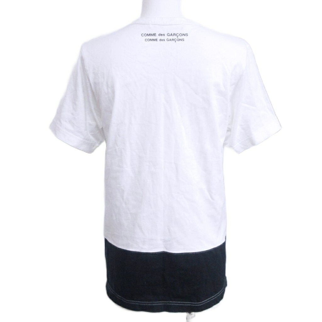 【中古】コムデギャルソンコムデギャルソン COMME des GARCONS COMME des GARCONS コムコム GERALDO DE BARROS プリント Tシャツ カットソー 半袖 AD2007 L 白黒 ホワイト ブラック IBO90 0218 レディース 【ベクトル 古着】 260218