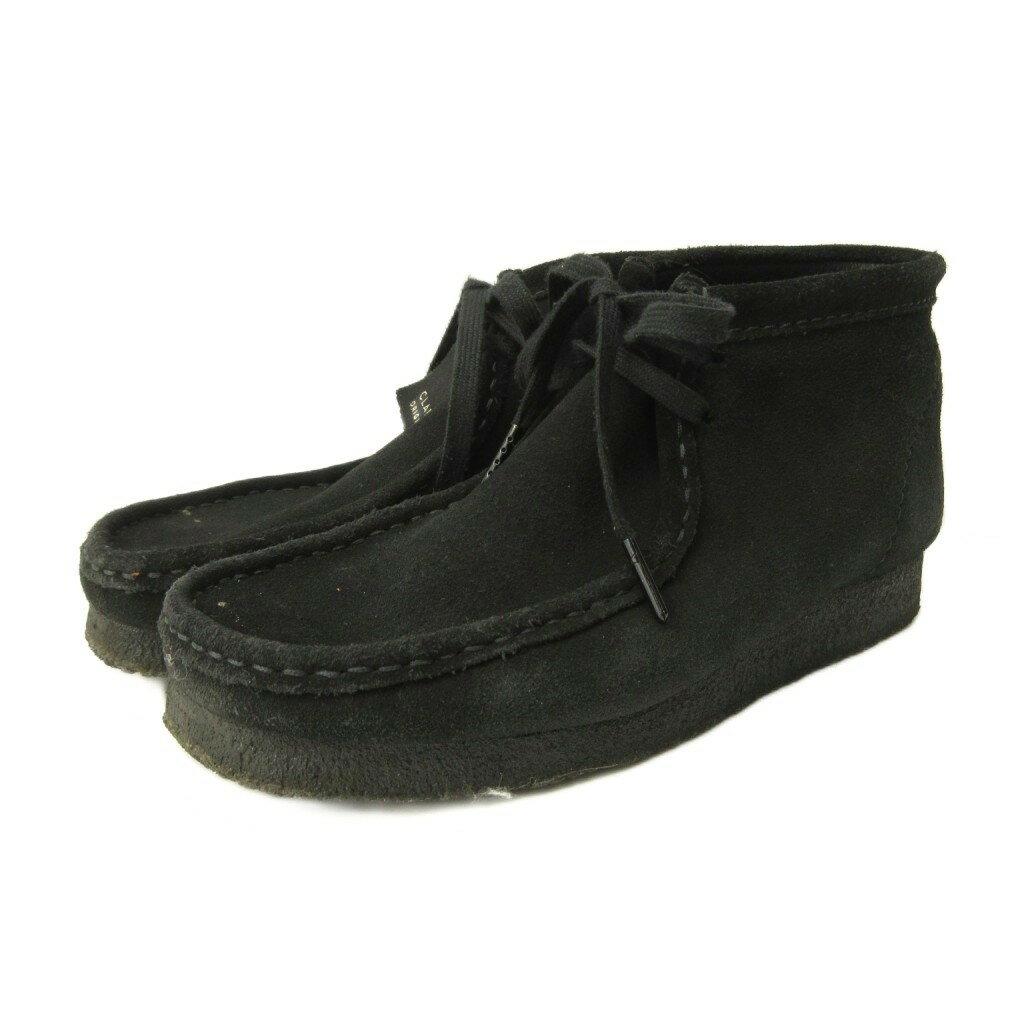 Dessert - 【中古】クラークス clarks ワラビー デザートブーツ シューズ クレープソール スエード UK7.5 26.5cm 黒 ブラック 0311 メンズ 【ベクトル 古着】 260311