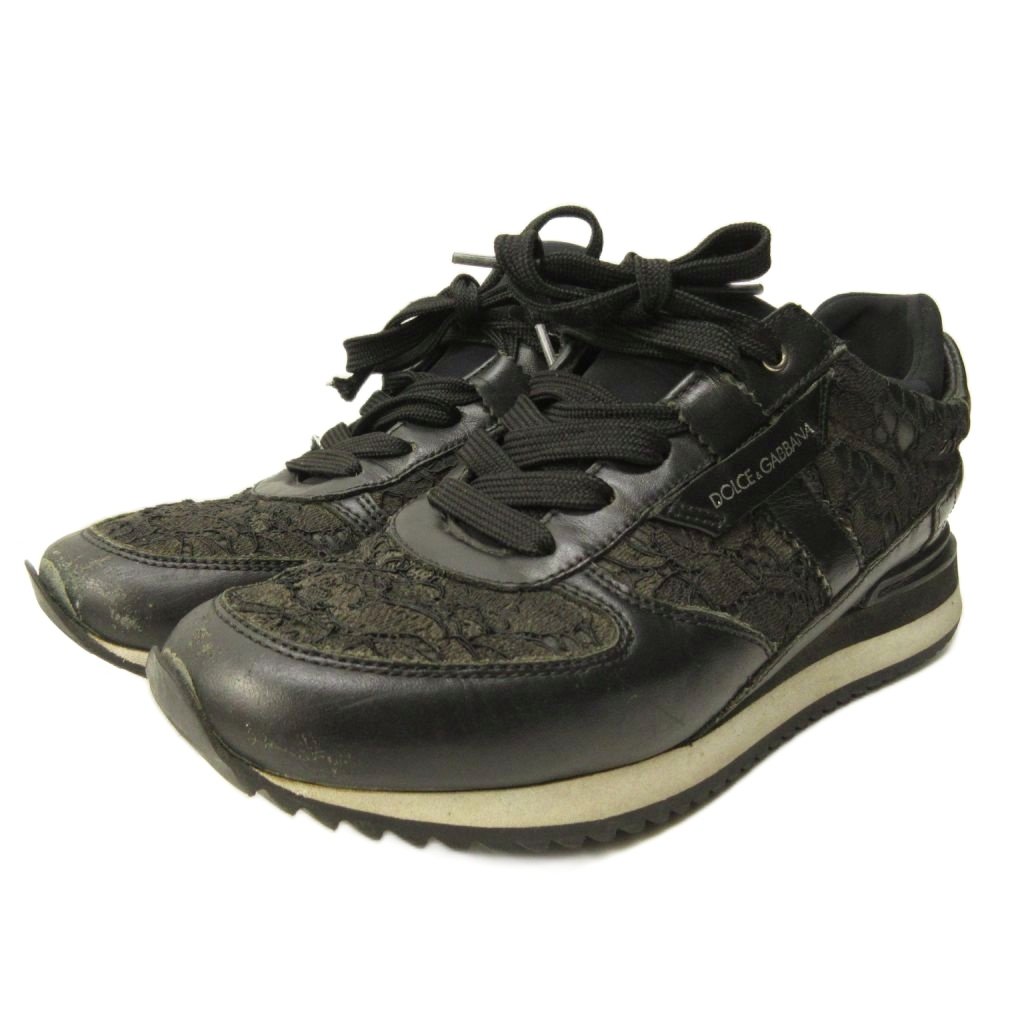 【中古】ドルチェ&ガッバーナ ドルガバ DOLCE&GABBANA スニーカー シューズ ローカット ...