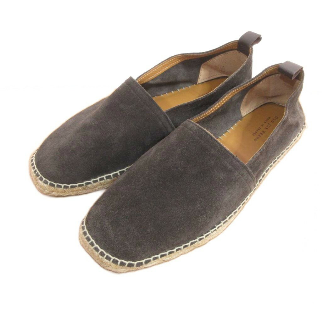 【中古】未使用品 オールドジョー OLDJOE タグ付き 25SS SQUARE TOE ESPADRILLES エスパドリーユ スリッポン COFFEE スニーカー 43 /HW ■BL4 メンズ 【ベクトル 古着】 260409