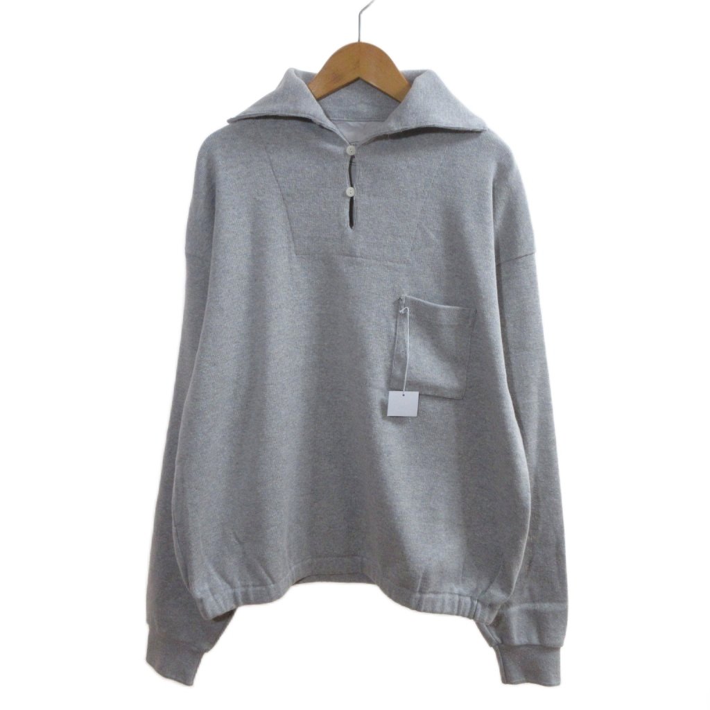 【中古】未使用品 オールドジョー OLDJOE タグ付き 25SS NEP RIBED SKIPPER ポロシャツ 長袖 M JASPE GREY ■BL4 メンズ 【ベクトル 古着】 260408(4.0)