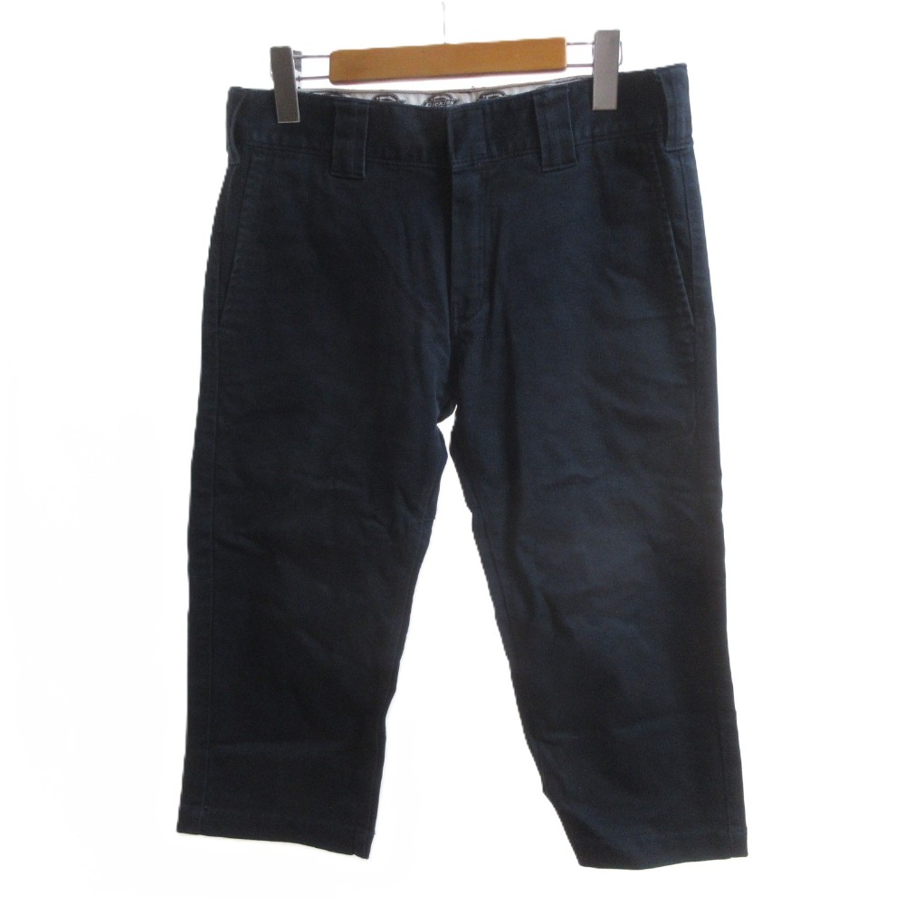 【中古】ディッキーズ Dickies ハーフパンツ 30 紺 ネイビー ベルトループ ダブルシート/HW メンズ 【ベクトル 古着】 260423