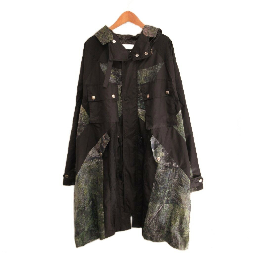 樂天商城 - 【中古】ファセッタズム FACETASM 23SS FOREST MODS COAT モッズコート チンストラップ 4 緑 グリーン 黒 ブラック メンズ 【ベクトル 古着】 260416