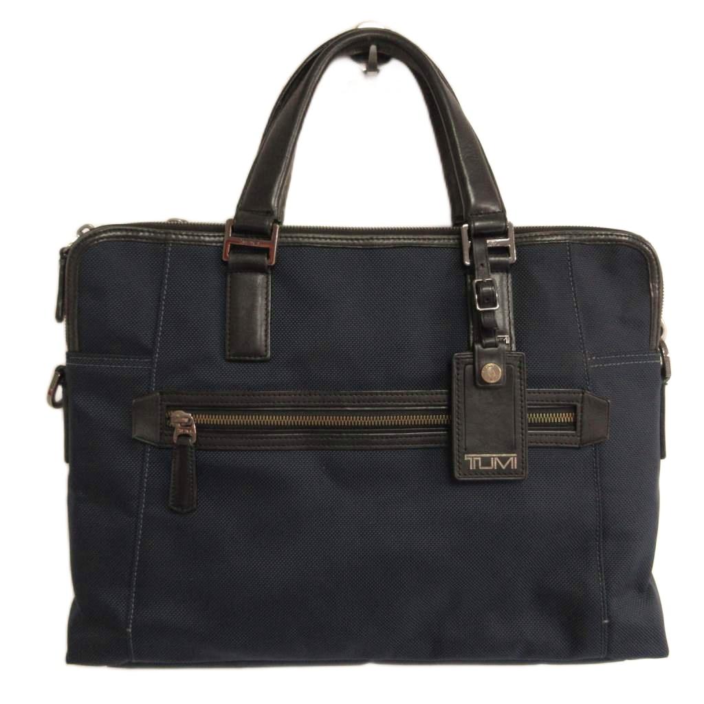 【中古】トゥミ TUMI 希少デザイン 68216RYL スリム ブリーフ ビジネスバッグ ビー...