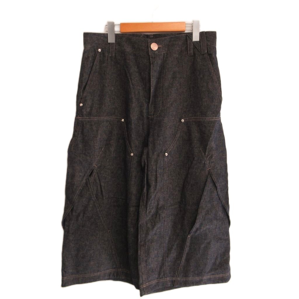 [중고]NULLUS 널스 미품 26SS INTER WAVED CARPENTER 3/4 DENIM - INDIGO 데님 팬츠 청바지 조트 2 NUSS26SHO001-DEM 맨즈 [벡터 헌옷] 260420