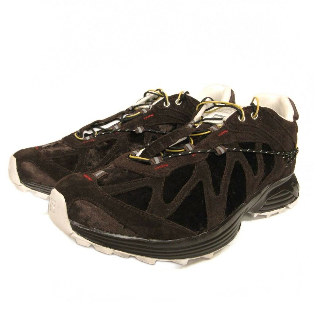 サロモン Salomon × ヌルス NULLUS 美品 Exclusive Salomon XT-WHisper スニーカー シューズ 27.5cm 茶 ブラウン メンズ  260420