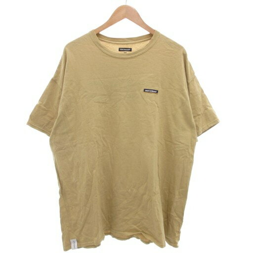 【中古】ディセンダント DESCENDANT 21SS HORRIZON S/S TEE 半袖Tシャツ クルーネック ロゴプリント 4 ベージュ メンズ 【ベクトル 古着】 260424