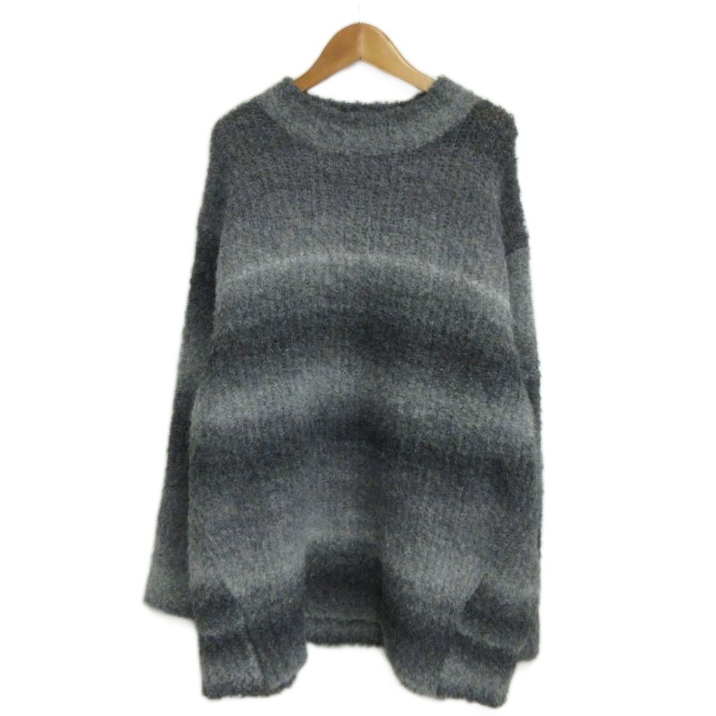 タロウホリウチ TARO HORIUCHI TH PRODUCTS 23AW Inflated Oversized Crew ニット セーター グラデーション 1 グレー IBO96 メンズ  260522