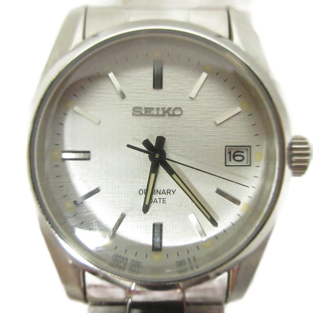 【中古】セイコー SEIKO × シンゾーン shinzone コラボ 希少 EDITION 6ORDINARY DATE 腕時計 クォーツ アナログ シルバーカラー レディース 【ベクトル 古着】 260521