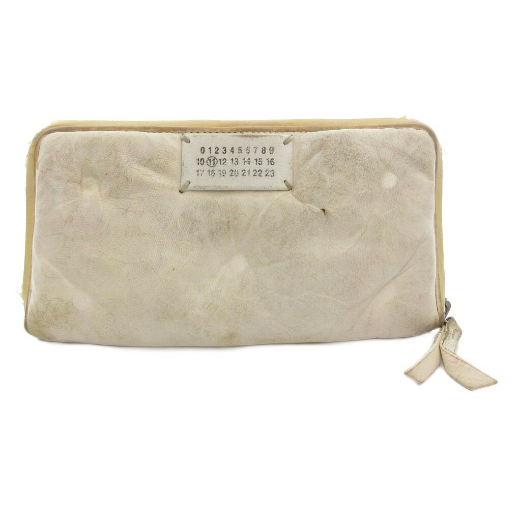 メゾンマルジェラ 11 Maison Margiela 11 グラム スラム Glam Slam 長財布 ウォレット ラウンドファスナー 白 ホワイト S56UI0110 /ML レディース  260605