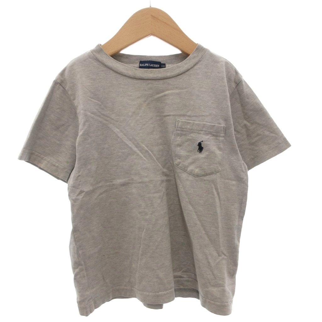 【中古】ラルフローレン RALPH LAUREN Tシャツ カットソー ポニー刺繍 半袖 110 グレー /FF キッズ 【ベクトル 古着】 260612ブランドラルフローレン RALPH LAUREN表記サイズ110実寸サイズ肩幅：30cm　身幅：35cm　着丈：39cm　袖丈：13cm　　素材綿色グレー状態・裾、上部、袖など全体変色 ※使用感の他、上記のようにダメージがある中古品です。掲載写真や記載内容をご確認いただき、ご理解の上ご購入ください。備考株 ナイガイ こちらのお品物は店舗で保管しておらず、店頭販売出来かねます。（※お取り寄せも出来かねます）商品のお問い合わせの回答を休止しております。＊各商品ページの商品詳細等をご確認の上ご購入ください。【中古】ラルフローレン RALPH LAUREN Tシャツ カットソー ポニー刺繍 半袖 110 グレー /FF キッズ 【ベクトル 古着】 260612状態ランク　”C”詳細については、下記および「状態ランクについて」ページをご覧ください。未使用・新品の商品ほぼ新品同様の商品使用感が少なく、かなり状態の良い商品使用感はあるが、傷や汚れの少ない商品使用感の他、傷や汚れが見られる商品かなり大きな傷みがある難あり商品※S〜CランクはUSED品となりますので、使用感をご理解の上でご入札下さい。状態ランクについてinformationブランドラルフローレン RALPH LAUREN表記サイズ110実寸サイズ肩幅：30cm　身幅：35cm　着丈：39cm　袖丈：13cm　　素材綿色グレー状態・裾、上部、袖など全体変色 ※使用感の他、上記のようにダメージがある中古品です。掲載写真や記載内容をご確認いただき、ご理解の上ご購入ください。備考株 ナイガイ こちらのお品物は店舗で保管しておらず、店頭販売出来かねます。（※お取り寄せも出来かねます）商品のお問い合わせの回答を休止しております。＊各商品ページの商品詳細等をご確認の上ご購入ください。本商品は一点物です他サイトや店舗にて販売している商品です。多少のお時間差にて欠品になることもございます。予めご了承頂ますようお願い致します。ベクトル・サイズガイドはこちらこの商品と同じブランドの商品を見る