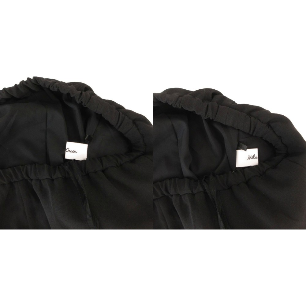 【中古】ミラオーウェン Mila Owen 24SS 裾フレアマキシ丈シアーナロースカート イージー ゴムウエスト ロング 1 黒 ブラック /FF レディース 【ベクトル 古着】 260716 auc-vector-21119730 ブランド古着の買取販売ベクトル サンプル画像3