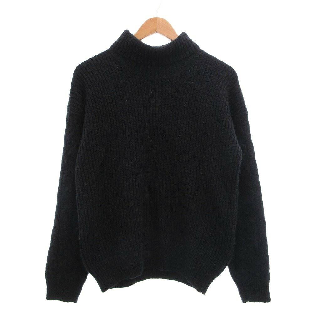 【中古】グリーンレーベルリラクシング ユナイテッドアローズ green label relaxing タートルネックニット セーター 紺 ネイビー ウール 長袖 リブ /SX レディース 【ベクトル 古着】 260818
