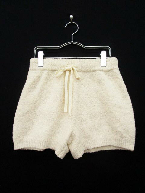 【中古】未使用品 アニマ anima パンツ ショート ルームウェア パイル地 M 38 白 ホワイト レディース 【ベクトル 古着】 170330 ブランド古着ベクトルプレミアム店