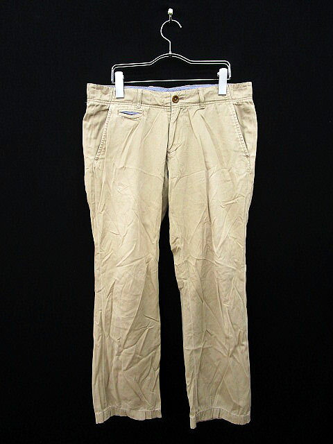 【中古】タケオキクチ TAKEO KIKUCHI パンツ スラックス クロップド コットン 1 ベージュ メンズ 【ベクトル 古着】 170924 ブランド古着ベクトルプレミアム店