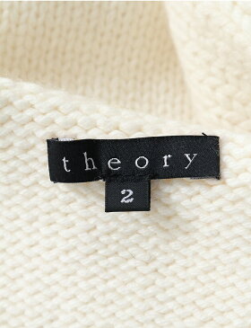 セオリー theory ベスト ジレ ニット 白 ホワイト M トップス 無地 2 ナイロン カシミヤ マフラー付き レディース 【中古】【ベクトル 古着】ブランド古着ベクトルプレミアム店