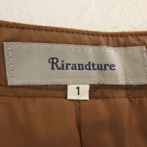ブランド古着の買取販売ベクトルの【中古】リランドチュール Rirandture キュロットスカート フェイクスエード 茶 1 *T270 レディース 【ベクトル 古着】 220907｜アングル3