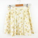 【中古】ミニマム MINIMUM ミニスカート プリーツ 花柄 オフホワイト 黄 2 *A898 レディース 【ベクトル 古着】 221102(4)