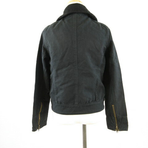 【中古】カルチャーミディアム CULTURE MEDIUM ジャケット 長袖 ジップアップ 黒 F *T216 レディース 【ベクトル 古着】 221125