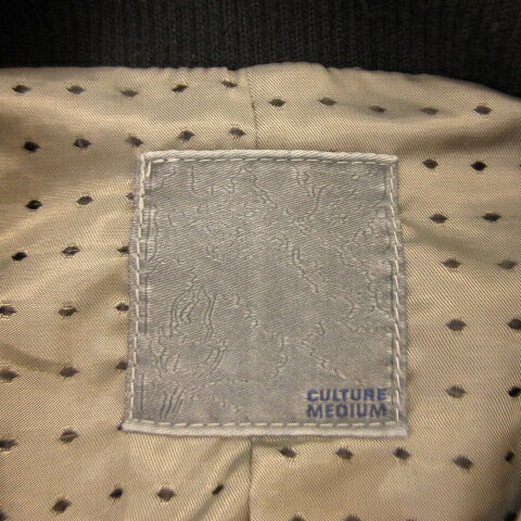 【中古】カルチャーミディアム CULTURE MEDIUM ジャケット 長袖 ジップアップ 黒 F *T216 レディース 【ベクトル 古着】 221125