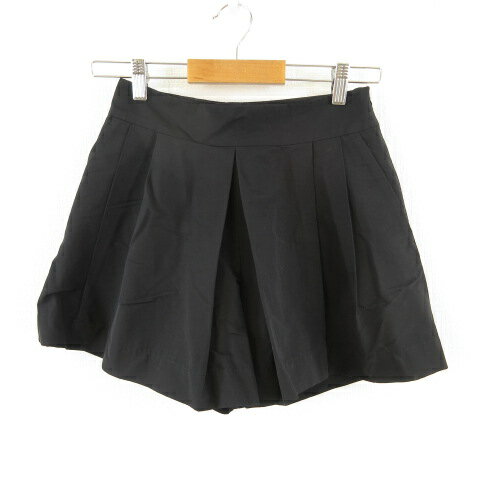 【中古】スローブ イエナ SLOBE IENA キュロット ショートパンツ 黒 36 *T553 レディース 【ベクトル 古着】 221222