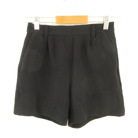 【中古】スピック&スパン ノーブル Spick&Span Noble ショートパンツ 黒 34 *E802 レディース 【ベクトル 古着】 230124
