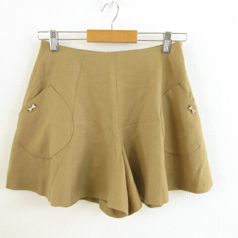 【中古】アナトリエ ANATELIER キュロット ショートパンツ ベージュ 36 *T875 レディース 【ベクトル 古着】 230125