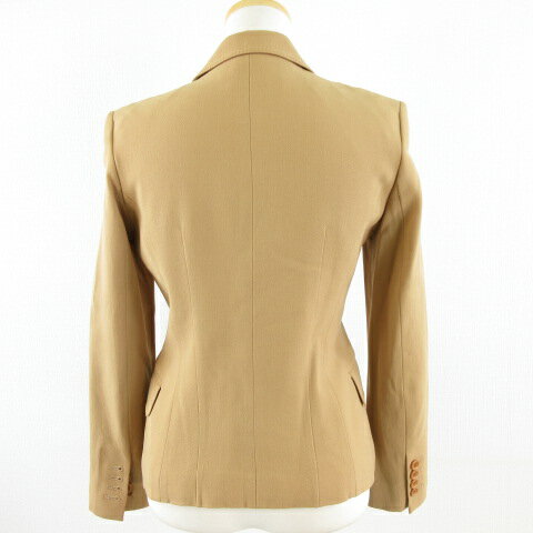 【中古】イネド INED テーラードジャケット 長袖 茶 7 *A33 レディース 【ベクトル 古着】 230209