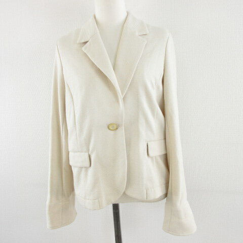 尼龙, 人造丝, 聚酯 - 【中古】シーピーエー C.P.A テーラードジャケット 長袖 オフホワイト 白 11 *A155 レディース 【ベクトル 古着】 230516