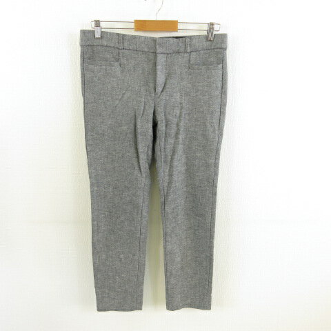 【中古】バナナリパブリック BANANA REPUBLIC パンツ ストレート アンクル ストレッチ グレー 6 *T411 メンズ 【ベクトル 古着】 230602
