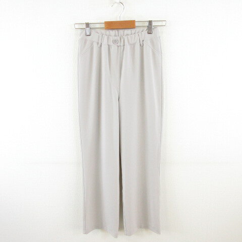 Cropped Pants - 【中古】セモア C'EST パンツ ロング ストレッチ グレー L *A118 レディース 【ベクトル 古着】 230808