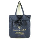【中古】メゾンドリーファー MAISON DE REEFUR リボンギャザートートバッグ プリント 紺 F *A638 レディース 【ベクトル 古着】 2401...