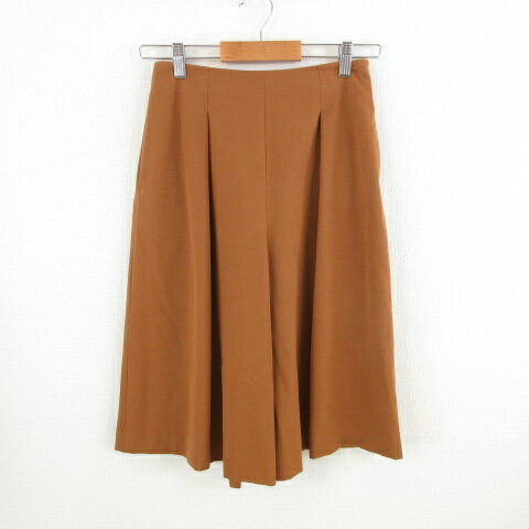 【中古】ユナイテッドアローズ UNITED ARROWS キュロット ハーフパンツ ストレッチ 茶 36 *A288 レディ..