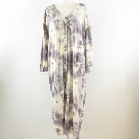 ラディエイト RADIATE THE LIFE DRESS シャツワンピース ロング 長袖 紫 ベージュ 9 *T488 レディース  240222