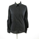 【中古】MENCHEN TOMAS シャツ ブラウス 長袖 ストレッチ 黒 38 *T768 レディース 【ベクトル 古着】 240315(4)