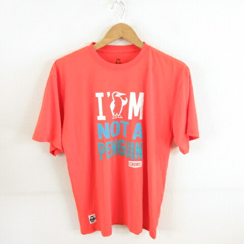【中古】チャムス CHUMS Tシャツ 半袖 丸首 オレンジ XL *A633 メンズ 【ベクトル 古着】 240321 【中古】チャムス CHUMS Tシャツ 半袖 丸首 オレンジ XL *A633 メンズ 【ベクトル 古着】 240321