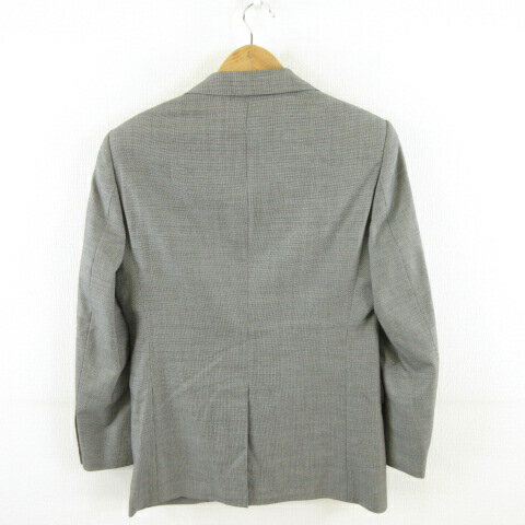 【中古】ヒルトン HILTON テーラードジャケット 長袖 総柄 グレー *A751 メンズ 【ベクトル 古着】 240329