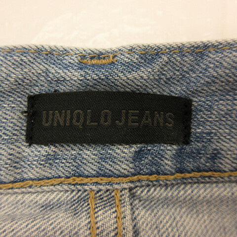 【中古】ユニクロ UNIQLO JEANS ダメージジーンズ デニム ロング 水色 25 *T962 レディース 【ベクトル 古着】 240402 3