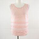 【中古】ジルスチュアート JILL STUART タンクトップ カットソー チュール レース ピンク S *T68 レディース 【ベクトル 古着】 240411(4)