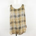 【中古】トップショップ TOPSHOP タンクトップ ヒョウ柄 レオパード ベージュ 黒 34 *T654 レディース 【ベクトル 古着】 240607(4)