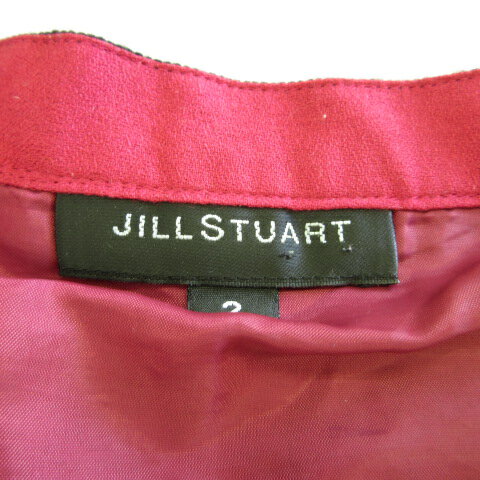 【中古】ジルスチュアート JILL STUART スカート ミニ フレア 赤 2 *T710 レディース 【ベクトル 古着】 240613