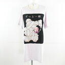 【中古】アンクルージュ Ank Rouge プリントTシャツ ビッグシルエット 半袖 紫 M *A617 レディース 【ベクトル 古着】 240621
