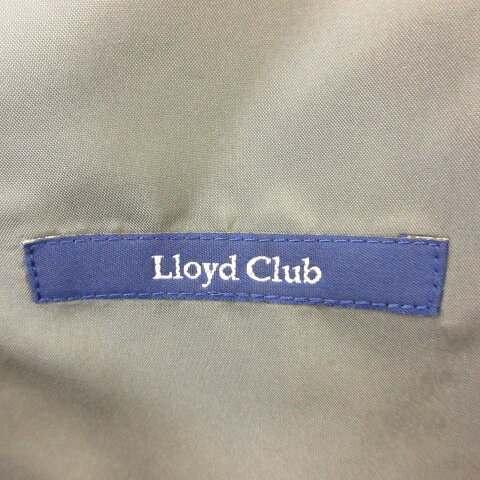 【中古】ロイドクラブ Lloyd Club セットアップ スーツ テーラードジャケット 長袖 ロングパンツ ストライプ グレー *T899 レディース 【ベクトル 古着】 240701