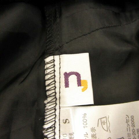 【中古】n,n, ニッセン セットアップ カットソー 半袖 ミニ チェック 黒 グレー S *A763 レディース 【ベクトル 古着】 240708 3