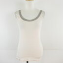 【中古】ラウンジドレス ガリャルダガランテ Loungedress GALLARDAGALANTE タンクトップ 異素材 ベージュ *A70 レディース 【ベクトル 古着】 240821