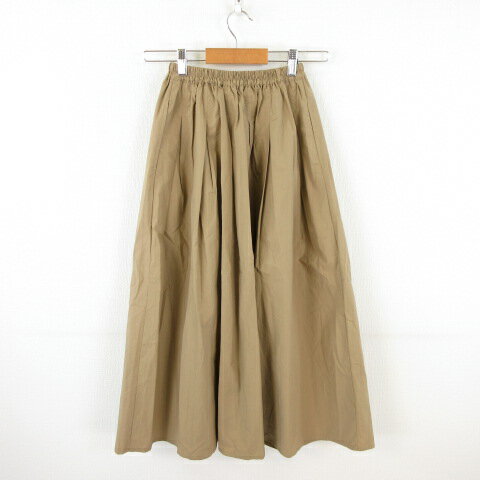 【中古】ミカーレミカーレ MICALLE MICALLE フレアスカート ロング ベージュ *A284 レディース 【ベクトル 古着】 240905
