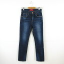 【中古】レッドカード RED CARD デニムパンツ ジーンズ ストレート ストレッチ 紺 22 *T754 レディース 【ベクトル 古着】 240918