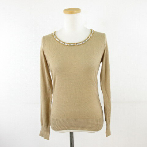 【中古】ルジュール LE JOUR ニット カットソー 長袖 ベージュ 38 *A584 レディース 【ベクトル 古着】 241001表記サイズ38（日本サイズS〜M相当）実寸サイズ肩幅：36cm　身幅：42cm　着丈：55cm　袖丈：59cm　　素材ポリエステル56% ナイロン21% アクリル20% 毛3%色ベージュ仕様ビーズ・ビジュー付き状態全体的に多少の毛羽立ちがありますが、その他に目立ったダメージはなく、問題なくご使用いただける商品です。 ※あくまでも中古品ですので掲載写真や記載内容をご確認いただき、ご理解の上ご購入ください。備考中古品の為、完璧を求める方は購入をご遠慮下さい。また付属品に関しては新品時の完品とは異なる恐れがあります。詳細欄の記載がある物又は写真に写っている物が全てになります。商品のお問い合わせの回答を休止しております。＊各商品ページの商品詳細等をご確認の上ご購入ください。【中古】ルジュール LE JOUR ニット カットソー 長袖 ベージュ 38 *A584 レディース 【ベクトル 古着】 241001状態ランク　”AB”詳細については、下記および「状態ランクについて」ページをご覧ください。未使用・新品の商品ほぼ新品同様の商品使用感が少なく、かなり状態の良い商品使用感はあるが、傷や汚れの少ない商品使用感の他、傷や汚れが見られる商品かなり大きな傷みがある難あり商品※S〜CランクはUSED品となりますので、使用感をご理解の上でご入札下さい。状態ランクについてinformation表記サイズ38（日本サイズS〜M相当）実寸サイズ肩幅：36cm　身幅：42cm　着丈：55cm　袖丈：59cm　　素材ポリエステル56% ナイロン21% アクリル20% 毛3%色ベージュ仕様ビーズ・ビジュー付き状態全体的に多少の毛羽立ちがありますが、その他に目立ったダメージはなく、問題なくご使用いただける商品です。 ※あくまでも中古品ですので掲載写真や記載内容をご確認いただき、ご理解の上ご購入ください。備考中古品の為、完璧を求める方は購入をご遠慮下さい。また付属品に関しては新品時の完品とは異なる恐れがあります。詳細欄の記載がある物又は写真に写っている物が全てになります。商品のお問い合わせの回答を休止しております。＊各商品ページの商品詳細等をご確認の上ご購入ください。本商品は一点物です他サイトや店舗にて販売している商品です。多少のお時間差にて欠品になることもございます。予めご了承頂ますようお願い致します。ベクトル・サイズガイドはこちらこの商品と同じブランドの商品を見る