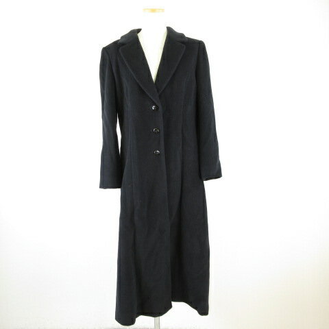 【中古】IOSA ロングコート 長袖 黒 9AR *T486 レディース 【ベクトル 古着】 241202
