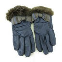 【中古】ユナイテッドアローズ UNITED ARROWS 手袋 リボン 紺 *T251 レディース 【ベクトル 古着】 250210